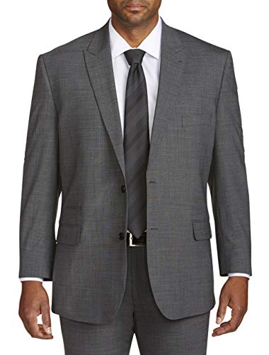 DXL Synrgy Big and Tall Performance Stretch Suit Jacket, Grey2