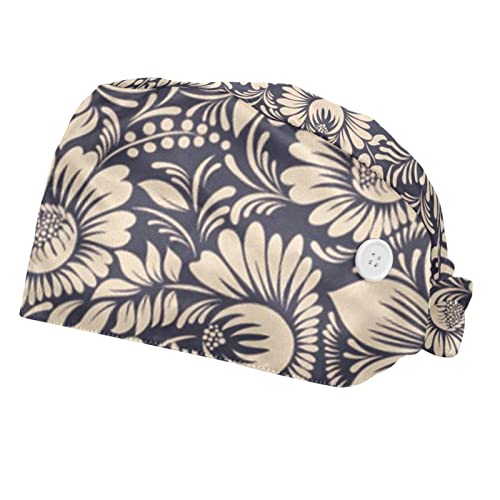 Chapeaux bouffants ajustables JDEZ avec bandeau anti-transpiration pour le travail