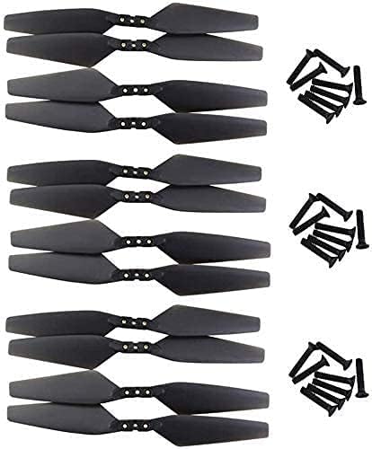 ZYGY For 12PCS Propellers for MJX Bugs 4W B4W EX3 D88 HS550 Folding Quadcopter Blades Aerial Photography Brushless Drone Black accessories