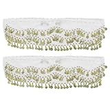 Design ÉLéGant: Ces foulards de danse orientale orné de pièces dorées offrent un style raffiné qui met en valeur chaque mouvement et vos performances lors de spectacles ou festivals
