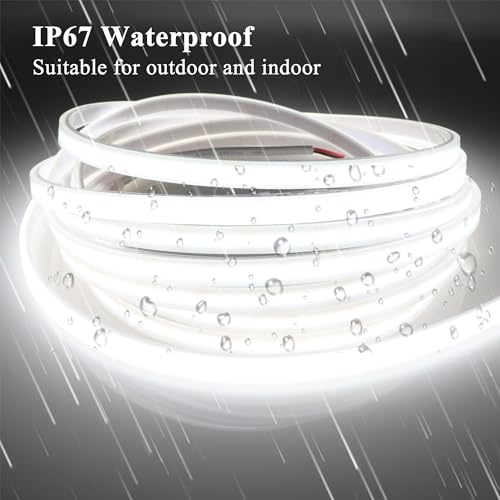 Tira de LED COB impermeable IP67 6000K 5m 480 LEDs/m miniatura 3