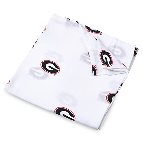 Image of Three Little Anchors University of Georgia Muslin Swaddle Blanket 47x47in