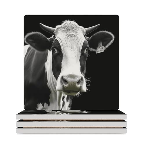Dessous de verre motif vache drôle pour une décoration de table unique