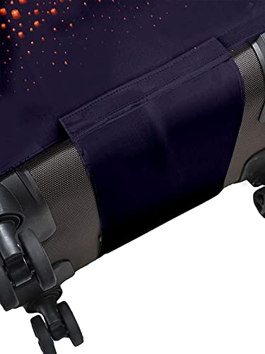 Image of Cortina Eco-Friendly Abstract Print Luggage Protective Cover | Large | Fits 26-30 Inch Luggage | Polyester-Spandex | 72cm (28 inch) | Travel Suitcase Protectors | Anti Scratch | Pack of 1 | Blue 10