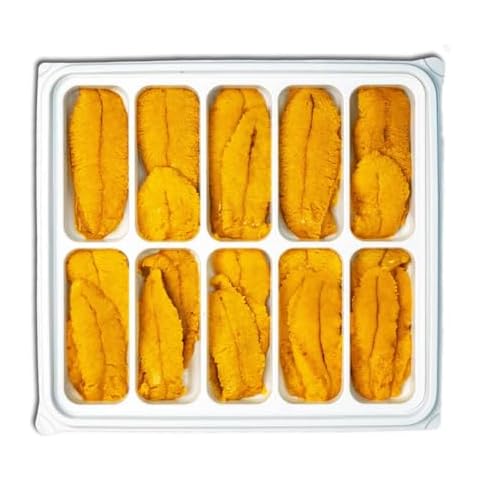 Nordic Catch Sea Urchin Uni, Wild, Fresh Caught Santa Barbara Sea Urchin Roe - Sushi Grade Uni, Sea Urchins to Eat for Caviar Food and Uni Sushi - Grade A Uni from the Santa Barbara Coast - 200g Cover