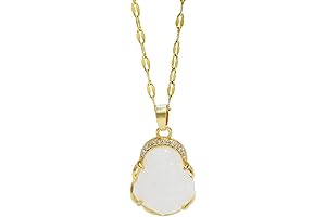 Green Jade Buddha Pendant Necklace: Exquisite Jewelry for Luck and Protection