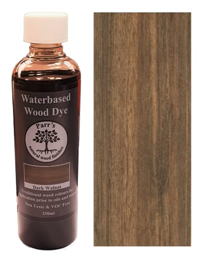 Parr's Water Based Wood Dye - Environmentally Friendly VOC Free - for Interior Woodwork - Dark Walnut