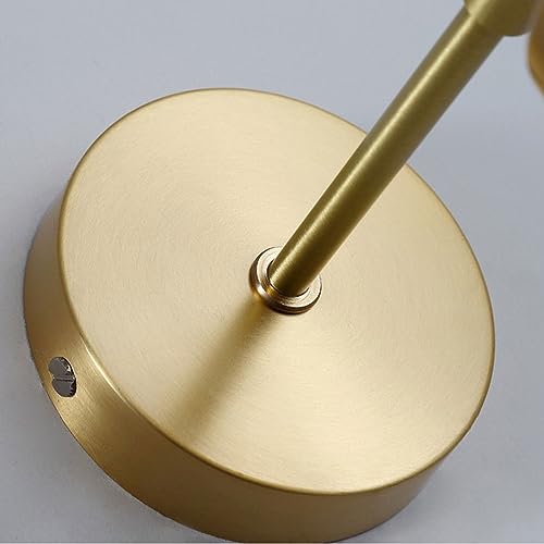 Lampara de pared moderna en laton cepillado dorado modelo Ardila E27 6