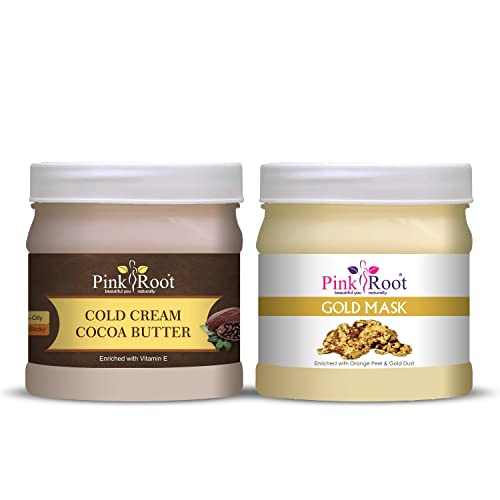 Image of Pink Root Gold Mask 500gm with Cocoa Butter Cold Cream 500gm