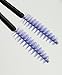 Yueton Pack of 100 Disposable Eyelash Brushes Wands Mascara Applicator (Black+Light Purple)