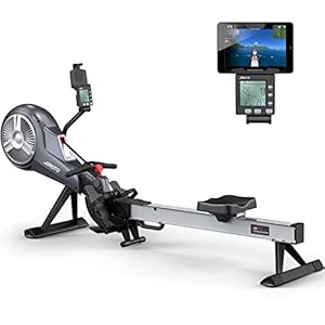 JOROTO Roeimachine, Magnetische Bluetooth Roeimachine, Home Gym En aerobe Roeimachine, LCD Scherm, Maximale Gebruikersgrootte tot 210CM, 350LBS
