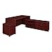 Regency Legacy 71 in.Hi-Low L Desk with Single Mobile Pedestal- Mahogany