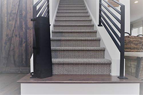 The Stair Barrier Baby And Pet Gate: No-Drill Portable Banister To Banister Baby Gates - Safety Gates For Kids Or Dogs - Fabric Baby Gate For Stairs With Banisters 36"-42" Inch #TOP3