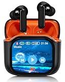 Étui de chargement à écran tactile multifonction : l'étui de chargement innovant dispose d'un écran tactile intégré pour contrôler la musique, l'appareil photo, la lampe de poche, l'assistant vocal, les paramètres d'égaliseur et d'autres fonctions directement sur l'étui