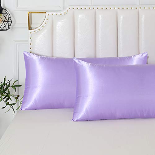 Yourose Satin Pillowcase For Hair And Skin, 1 Pack Body Size Silky Pillowcases With Envelop Closure, (Lavender, 20”X54”,1Pcs) #TOP1