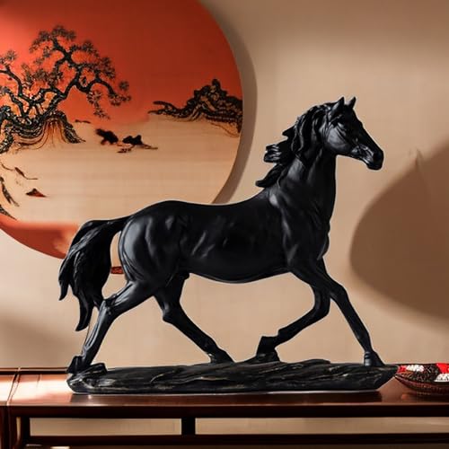 Estatua de Caballo de Resina para Decoración miniatura 4