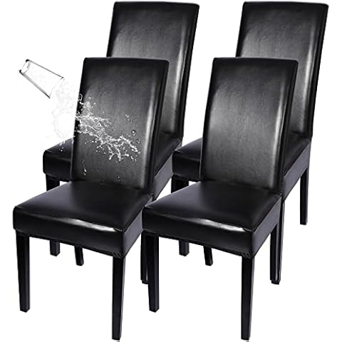 SearchI Waterproof PU Leather Chair Covers Set Cover