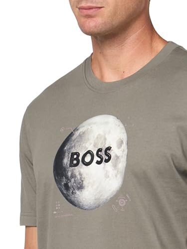BOSS Herren T-Shirt, Fossil Grey, XX-Large – Ansicht 3