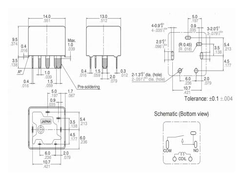 Relé CP1aH-12V ACPP341M02 evita sobrecargas en circuitos de 35 A 2