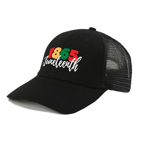Gorra Trucker Negra Juneteenth para Hombre y Mujer miniatura 3