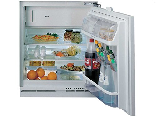 UVI 1884 A++ Unterbau-Kühlschrank/ 81,5 cm Höhe/ 108L Kühlen/ 18L Gefrierfach/ Einfache Festtürmontage/ Abtauautomatik im Kühlteil/ Nische