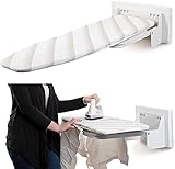 Ahorra espacio: Tabla de planchar para montaje en pared. Tamaño desplegada: 950 x 300 x 185 mm. Tamaño plegado: 534 x 325 x 124 mm. Se puede plegar cuando no se usa para ahorrar espacio