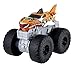Produktbild Hot Wheels HDX62 - Monster Tiger Shark-Truck mit Motor- und Crash-Geräuschen, Kabinenbeleuchtung, spielt das Helden-Titellied, riesige Räder, Geschenk für Kinder ab 3 Jahren
