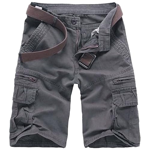 Shorts cargo hombre sueltos casuales con múltiples bolsillos miniatura 1