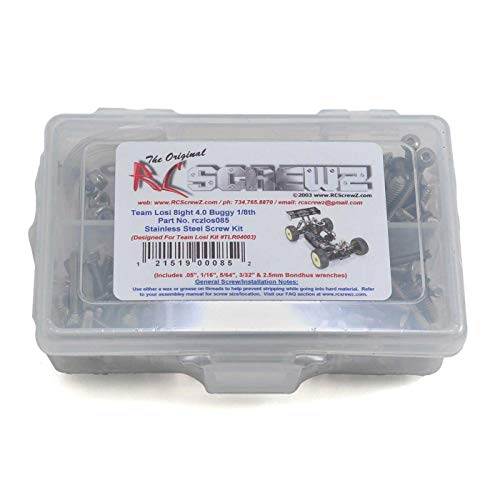 LOS085 - Compatible With Losi 8ight 4.0 1/8th Buggy (TLR04003) Stainless Screw Kit