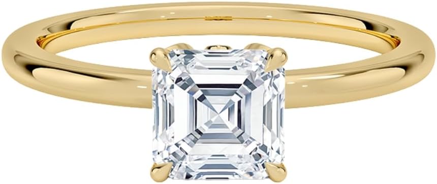 1 CT Moissanite Engagement Ring For Women VVS1 10K 14K 18K Solid Gold & 925 Sterling Silver Luxe Petal moissanite ring Christmas Gift For Women