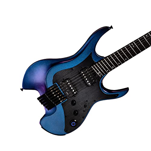 Gtrs W900 Electric Guitar Headless Intelligent Guitar With Effects, Loop, 9H Bettary Life, Color-Changing Paint Body (Purple) #TOP3