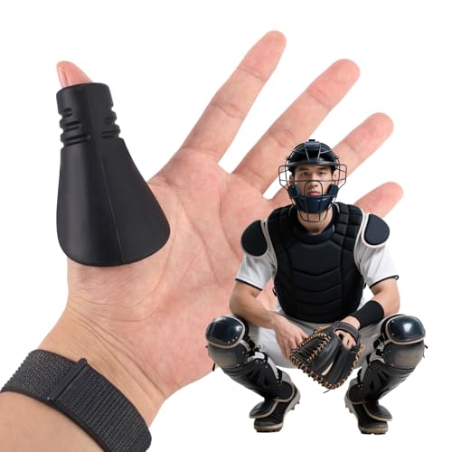 Lyreh Catcher's Thumb Guard for Baseball & Softball, Silicone Baseball Thumb Protector Catcher Training Gear Left/Right Hand Compatible for Reducing Palm Hand Injury(Large/Adult)