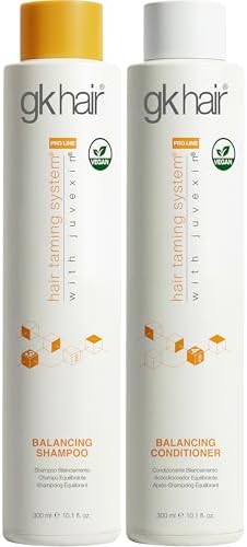 GK HAIR Balancing Shampoo and Conditioner Set for Oily Hair Upto 72-Hour Freshness Best Shampoo and Conditioner for Greasy Scalp Build Up Dirt, Skip the Daily Wash, Gentle Fragrance 10.1 Fl Oz