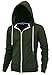 "DELIGHT" Men's Fashion Fit Full-zip HOODIE with Inner Cell Phone Pocket