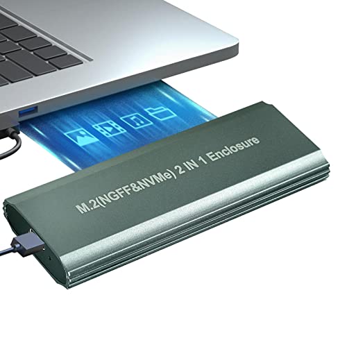 NVME para USB - Compartimento para SSD M.2 de 10 Gbps - Interface externa tipo C Gen2, interface int