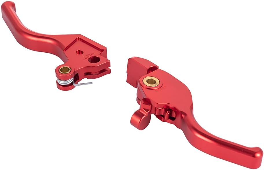 Motorcycle Brake Clutch Lever, CNC Shorty Clutch Brake Lever Compatible with 2023-2025 CVO Road Glide, 2024-2025 Harley Touring Road Glide/Road Glide CVO ST (Red)