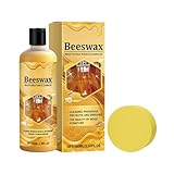 in Pasta per Legno | 100ml Conditioner Naturale,per il Legno - Per Tavolo, Armadio, Porta, Cassetto, Cucina, Pavimento, Tagliere E Laminato, Rimuovere La Polvere E Lucidare