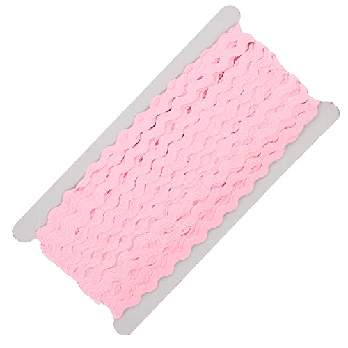 25m Zackenlitze Borte Zick-Zack-Borte auf Karte, 5/9mm breit, Viskose, waschbar, 15 Farben