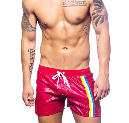 Andrew Christian California Collection 7624 - Bañador para hombre, color rojo rojo...