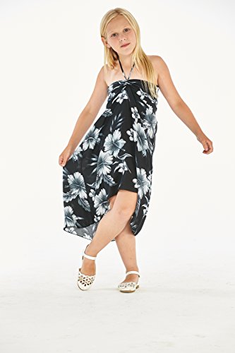 Image of Hawaii Hangover Family Matching Hawaiian Clothes, Midnight Bloom | Family matching Hawaiian outfits, Midnight Bloom, lightweight rayon, machine washable, tropical floral print, luaus, cruises