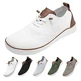 【Parte superior de malla transpirable】Con una parte superior de malla ligera y transpirable, estos zapatos for hombre permiten que el aire circule libremente, manteniendo tus pies frescos y secos incluso en condiciones de calor y humedad. Ideal for estilos de vida activos y quienes buscan el máximo confort.