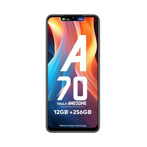 Image of Itel A70 4G (4GB RAM, 256GB Storage, Up to 12GB RAM with Memory Fusion) UNISOC T603 | 13MP HDR Camera | 6. 8MP AI Portrait Selfie | 6.6'' Water Drop HD+ | 5000 mAh Battery(Green)