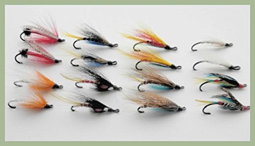 Mixed Salmon or Sea trout Single, 16 Pack, 8 Varieties, Choice of Sizes (Mixed)