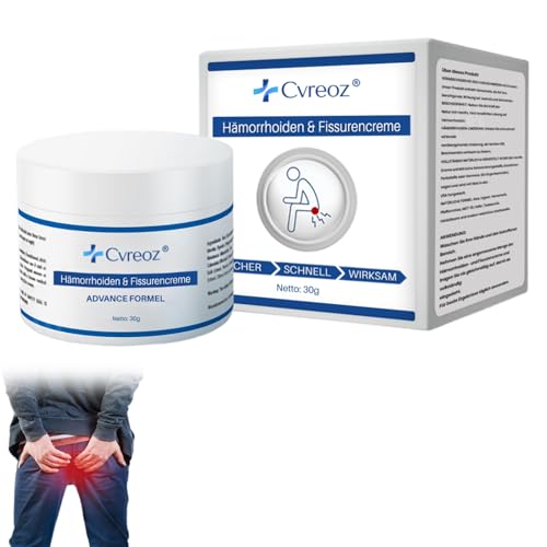 Cvreoz Hámorrhoiden Fissurencreme,Hämorrhoiden Creme, Hämorrhoiden Salbe gegen Beschwerden, Juckreiz und Schwellungen (1) Cvreoz Hámorrhoiden Fissurencreme,Hämorrhoiden Creme, Hämorrhoiden Salbe gegen Beschwerden, Juckreiz und Schwellungen (1)