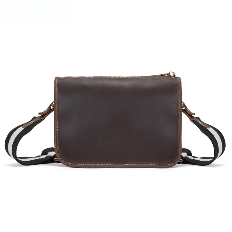 Bolso bandolera de piel auténtica: el accesorio vintage ideal para viajar