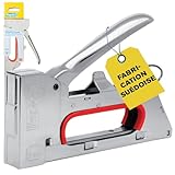 Rapid   Agrafeuse PRO R153 pour Agrafes N°53 de 4 8 mm, Agrafeuse pour Tissus avec Poignée Ergonomique, 100% Acier, Recharge Facile, Fabriqué en Suède   Emballage FSC (5001665)