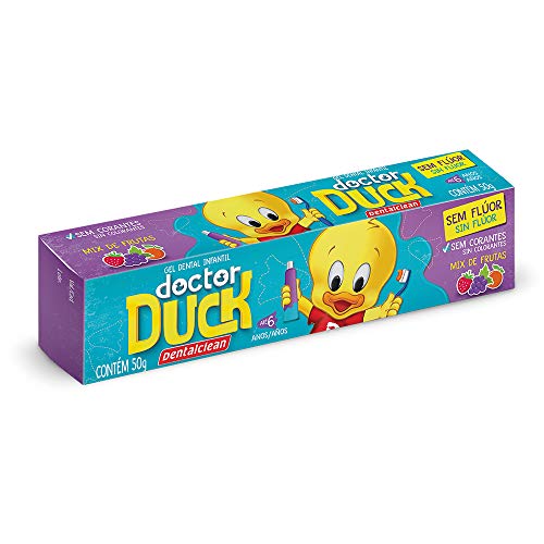Dentalclean Gel Dental Infantil Dr. Duck 50g Sem Flúor