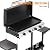 ADREAK 4 Burner BBQ Gas Griddle with Hood, 30 Inch Stainless Steel Portable Detachable Propane Griddle, 60,000 BTU Flat Top Grill with Side Shelves for Camping Tailgating, Silver
