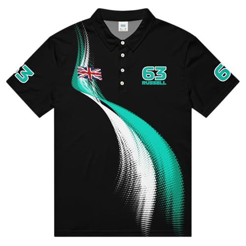 George Russell 63 Formula Racing Team Polo Shirt - Men's3