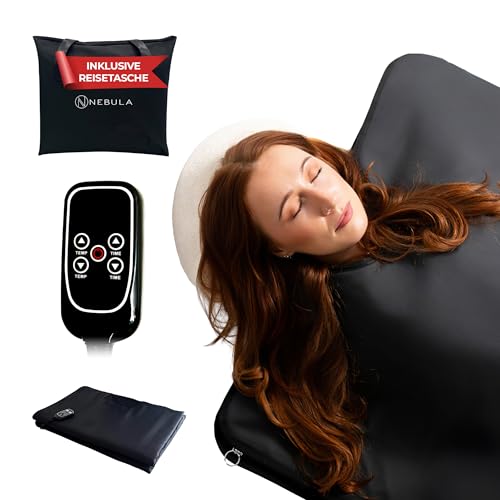 Nebula 500W Infrarot-Saunadecke | Wasserdichtes Tragbares Home-Spa Für Schnelle Erholung, Entspannung, Entgiftung | Inklusive Handsteuerung Und Aufbewahrungstasche